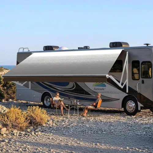Miniatura 12 de Suncode Toldo para autocaravana para caravana y cámper, toldo eléctrico para cámper, kit completo de toldo eléctrico para cámper, marco blanco