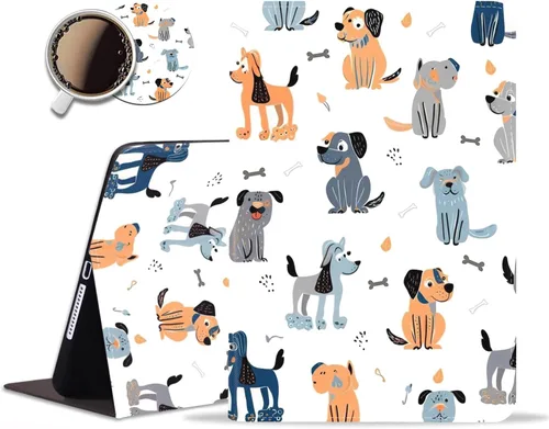 Miniatura 16 de Funda para iPad Mini, iPad Mini 1 2 3 4 5 y juego de posavasos, funda de piel sintética con soporte y apagado automático para iPad 5/4/3/2/1