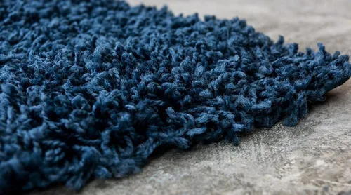 Miniatura 23 de Unique Loom Solid Shag Collection - Alfombra rectangular de 5 pies 1 pulgada x 8 pies, azul zafiro/azul marino Zafiro Azul/Azul Marino