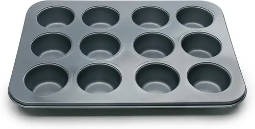 Miniatura 2 de Fox Run Mini molde para magdalenas, 12 tazas, antiadherente preferido