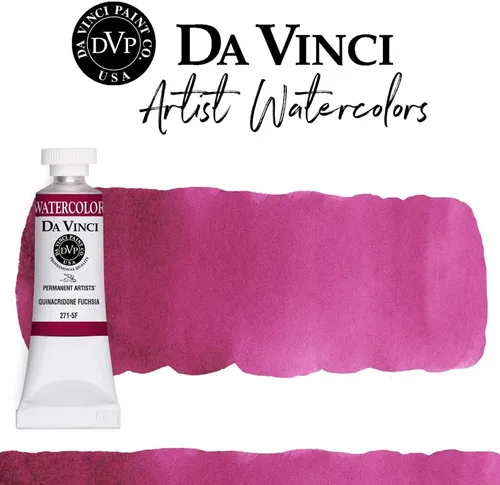 Miniatura 350 de DA VINCI PAINTS Pintura Acuarela Profesional para Artistas, Alizarin Crimson (Quinacridone), 37ml Índigo