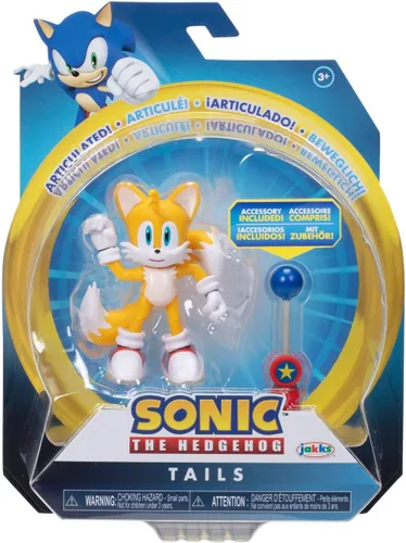 Miniatura 2 de Sonic the Hedgehog Figura de acción de cola de 4 pulgadas con punto de control