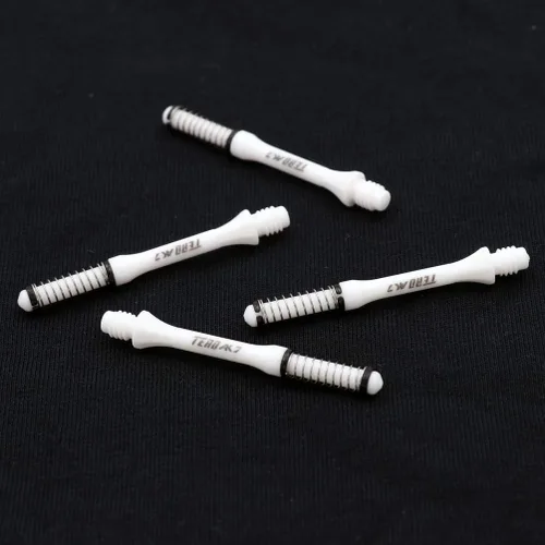 Miniatura 6 de CUESOUL TERO AK7 Slim Dart Shafts S/M/L - Muelle telescópico integrado para dardos de punta de acero y dardos de punta suave, juego de 3 piezas