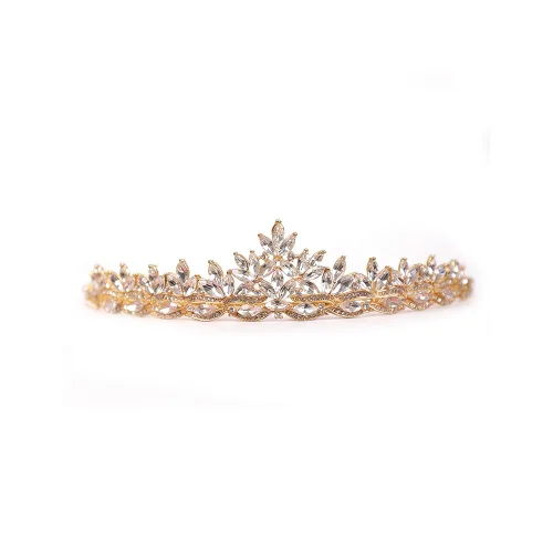 Miniatura 11 de JWICOS Corona de bodas con cristales rojos para mujeres, tiara para novias y damas de honor, accesorio para el cabello para fiesta de soltero