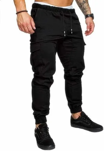 GM MGBOYGYM Pantalones deportivos de moda para hombre, pantalones cargo de algodón, pantalones deportivos largos para hombre