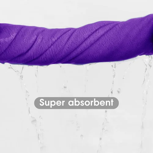 Miniatura 2 de JML Toallas de microfibra, juegos de toallas de baño (paquete de 6, 27 x 55 pulgadas), extra absorbentes, de secado rápido, multiusos, para baño