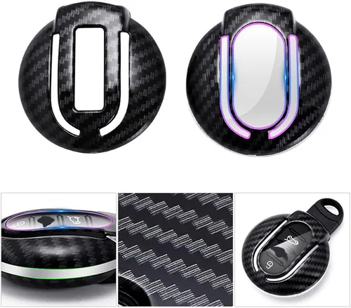 Miniatura 2 de Cubierta de llavero de TPU con llaveros para BMW Mini COOPERS ONE JCW F56 F55 F54 F57 F60 R55 R56 R57 R58 R59 R60 S Roadster