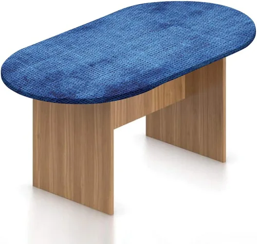 Miniatura 10 de Mantel ovalado ajustable para mesa de patio, poliéster elástico de Estados Unidos, mantel de mesa con estampado de patrón patriótico «Love My