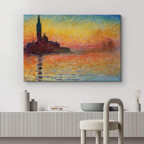 Miniatura 104 de wall26 Prado con álamos por Claude Monet - Arte moderno impresionista, arte en lienzo para el hogar, 12 x 18 pulgadas