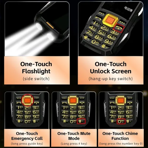 Miniatura 9 de Teléfonos celulares para personas mayores Dual SIM Dual Standby, 32 + 32M teléfono desbloqueado GSM teléfonos celulares para personas mayores