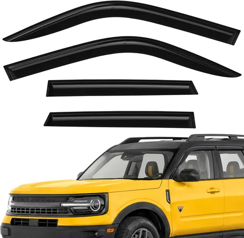 Miniatura 21 de Deflectores de ventana extra duraderos, viseras de ventana con cinta adhesiva, protectores de lluvia para Mazda CX-5 2017-2026, viseras solares