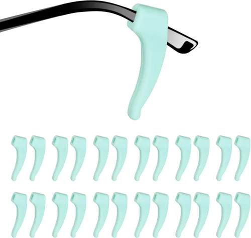 Miniatura 13 de HARFINGTON Antideslizante para gafas con agarre de oreja de silicona, gancho elástico para las orejas, retenedor de gafas, puntas de templo