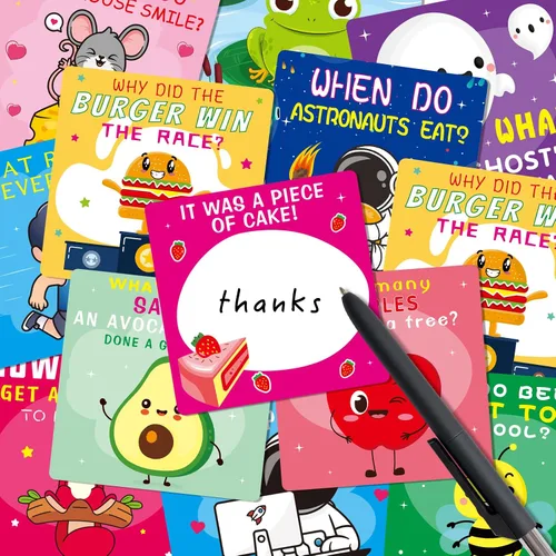 Miniatura 5 de Tarjeta de broma para niños, 107 paquetes de lonchera, notas de afirmaciones positivas, tarjetas inspiradoras y motivacionales de pensamiento de ti