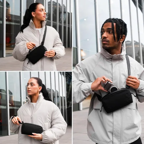 Miniatura 8 de ALPAKA Flight Pouch Pro - Bolsa cruzada pequeña para teléfono con ranuras para tarjetas RFID, soporte para pasaporte, bolsa para teléfono de viaje