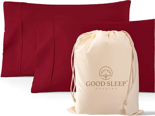 Miniatura 15 de Juego de 4 fundas de almohada estándar de 1000 hilos, 100% algodón egipcio, con algodón de fibra larga y tejido satinado, suaves y sedosas, como