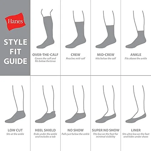 Miniatura 5 de Hanes Boys Ez Sort Comfort Toe Seam No Show Calcetines