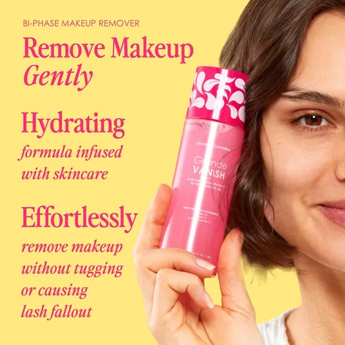 Miniatura 3 de Grande Cosmetics Removedor de maquillaje – Elimina el maquillaje a base de agua y aceite, disuelve fórmulas de larga duración e impermeables