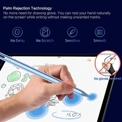 Miniatura 4 de Lápiz óptico para iPad de 6ª a 11ª generación, 10 minutos de carga rápida Apple Pencil compatible con iPad Pencil 2018-2025, Apple Pen para iPad Pro