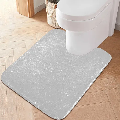 Miniatura 24 de Alfombra de baño amarilla, suave, absorbente, lavable a máquina, juego de alfombras de baño antideslizantes para puerta de baño, dormitorio