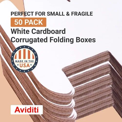 Miniatura 3 de BOX USA Cajas de envío pequeñas de 4 pulgadas de largo x 4 pulgadas de ancho x 4 pulgadas de alto, paquete de 50 cajas de cartón corrugado