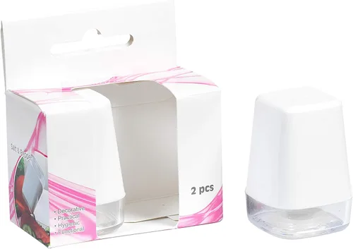 Miniatura 6 de Mabel Home Molinillo de ensalada, lanzador de ensalada y batidora, 5,5 cuartos de galón, cortador de verduras - EXTRA Sal & Pepper Shaker inc. Blanco