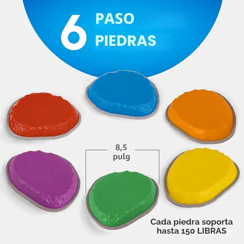 Miniatura 2 de NATIONAL GEOGRAPHIC Piedras de Equilibrio para Niños – 6 Piedras Antideslizantes Duraderas que Fomentan el Equilibrio de los Niños Pequeños