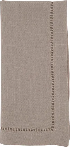 Miniatura 70 de SARO LIFESTYLE Servilleta de cóctel con borde cosido (juego de 12), negro, 6"x6