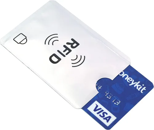 Miniatura 13 de SaiTech IT Juego de 10 fundas de bloqueo RFID, la mejor manera de proteger tus tarjetas del robo electrónico, diseño duradero, ligero y compacto