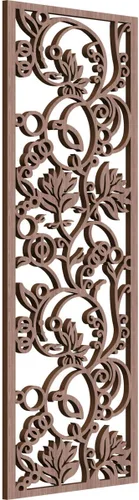 Miniatura 142 de 9 3/8"W x 24 3/8"H x 1/4"T Caspio Decorativos Paneles De Pared De Madera De Calado, Roble Rojo rojo (Red Oak)