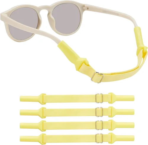 Miniatura 12 de lvvfit Correas ajustables para lentes de bebé (5-8 pulgadas), correas ajustables para lentes de sol deportivas, para niños y niñas, de 0 a 3 años