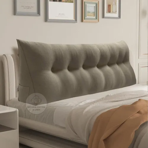Miniatura 19 de Almohada WOWMAX grande de apoyo con forma triangular, almohada con forma de cuña para respaldo o lectura, cabecero para el día de la Madre