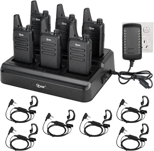 Miniatura 15 de TID RADIO TD-M8s Walkie Talkies para adultos, radio bidireccional de largo alcance, radios FRS VOX sin licencia, walkie talkies recargables de 2