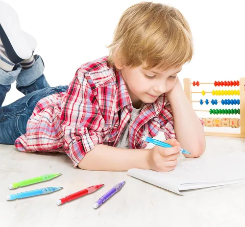 Miniatura 5 de Gersoniel Mini lápices mecánicos surtidos de 0.028 in con mini borradores, suministros de papelería para el hogar, oficina, escuela, escritura