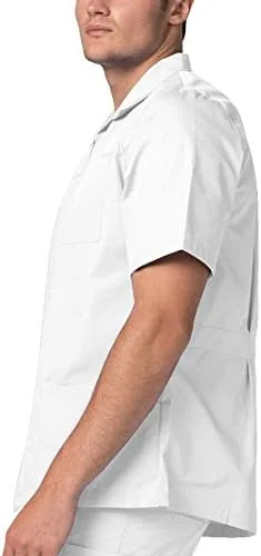 Miniatura 3 de Adar Universal Scrubs - Chaqueta de manga corta con cremallera para hombre