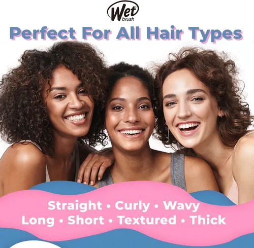 Miniatura 7 de Wet Brush Original Detangler - Cepillo de cabello, diseño Ariel Ultimate Princess Celebration, todo tipo de cabello, cerdas ultrasuaves que