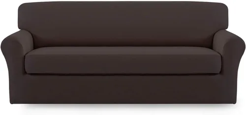 Miniatura 15 de Easy-Going Funda de Sofá Elástica de Microfibra de 2 Piezas – Cubierta de Sofá Suave Ajustada de Spandex, Protector de Muebles Lavable con Parte