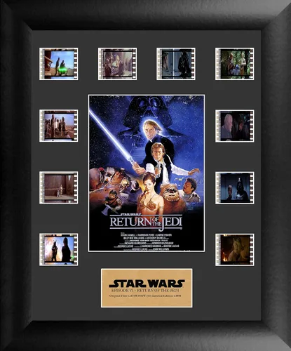 FILMCELLS Star Wars Episodio VI El Retorno del Jedi 11 x 13 pulgadas Mini Montage Presentación de Película Enmarcada - Diez (10) Edición Limitada de