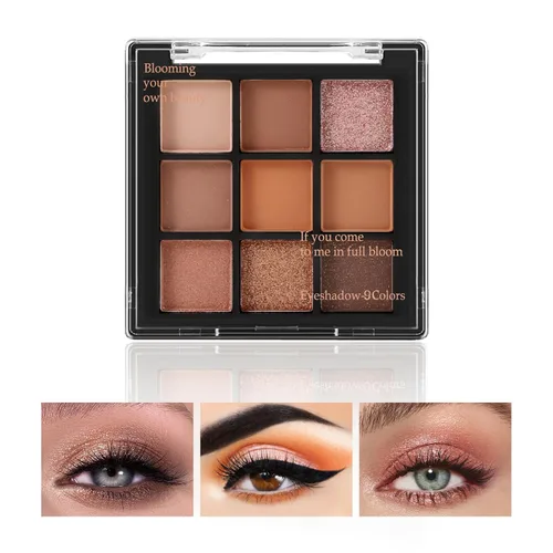 Miniatura 17 de Boobeen Paleta de sombras de ojos nude – maquillaje mate y brillante, polvo cremoso altamente pigmentado para sombra de ojos, crea un aspecto