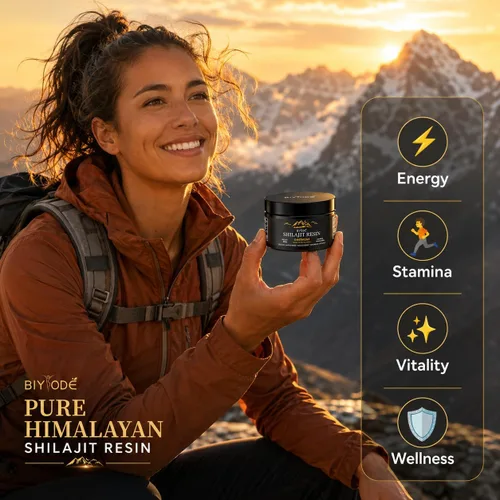 Miniatura 5 de Resina Shilajit pura del Himalaya de 600 mg 50 porciones con ácido fúlvico y más de 85 minerales traza suplemento energético vegano sin OMG