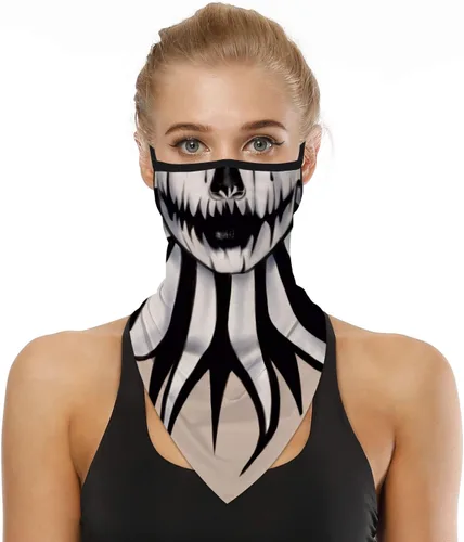 Miniatura 17 de YAYOUREL Polaina para el cuello, cubrebocas, bandanas para hombres y mujeres, de verano, UV, bufanda, cubrebocas, pasamontañas, diademas