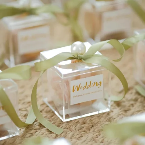Miniatura 7 de KissYou Caja de acrílico pequeña caja transparente con tapa Cajas de exhibición de plástico Cubo cuadrado Almacenamiento de joyas Contanier Party