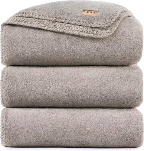 Miniatura 12 de UGG Whitecap Manta de Felpa Suave y Mullida de Forro Polar para Sofá o Cama, Decoración del Hogar, Manta de Invierno, Lavable a Máquina, 50 pulgadas