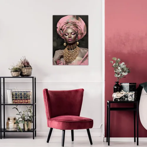 Miniatura 185 de Arte de pared afroamericano, decoración de rey y reina bailarín negro para sala de estar, arte de pareja de amor negro para dormitorio, lienzo