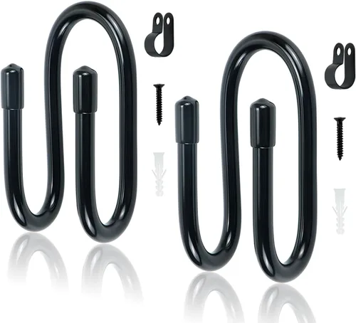 Miniatura 4 de Kesywale Paquete de 2 soportes para sombreros de vaquero para pared, sombreros de vaquero ajustables para montaje en pared, organizador de gorra
