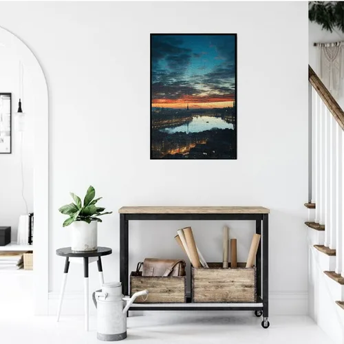 Miniatura 6 de Cityscape - Rompecabezas de madera de 1000 piezas, rompecabezas de fotos personalizados para adultos, amigos, rompecabezas de fotos, regalos