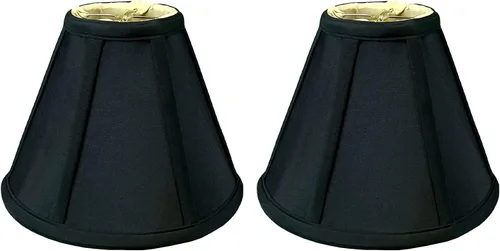 Miniatura 48 de Royal Designs, Inc. BS-707FC-6AGL Deep Empire Basic - Pantalla para lámpara con clip de llama, 3.5 x 6 x 5.75 pulgadas, color dorado antiguo