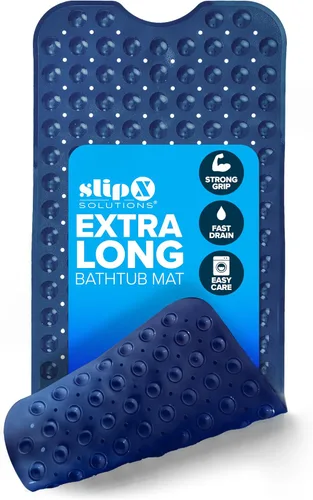 Miniatura 8 de SlipX Solutions - Alfombrilla extra larga y de agarre fuerte para bañera y ducha, para ancianos y niños, de 39 x 16 pulgadas, antideslizante