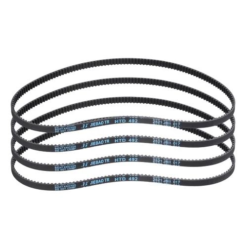 Miniatura 110 de uxcell 4pcs HTD-3M correa dentada de goma 60 dientes, 7.087 in de longitud de paso x 0.236 in de ancho x 0.094 in de altura, correa de distribución