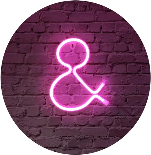 Miniatura 38 de Letrero de neón, letras de neón, letras del alfabeto de neón iluminadas, letras con luces LED, letras de marquesina iluminadas, batería, USB, rosa