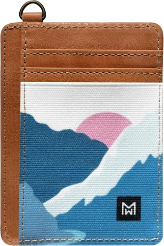 Miniatura 12 de Cartera Porta Tarjetas para Mujeres, Cartera delgada minimalista con bloqueo RFID, carteras de cuero, cartera elástica de bolsillo frontal